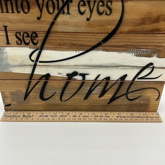 Sweet Bird & Co DISTRESSED WOODEN HOME DECOR SIGN 12x12 - Picture 6 of 9